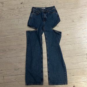 Zara Cut Out Jeans